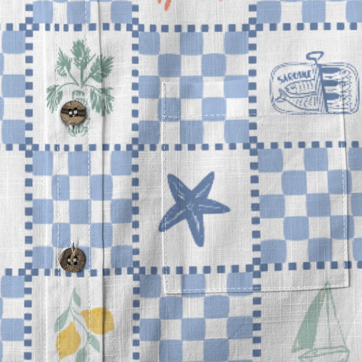 Mediterranean Checkered Shirt