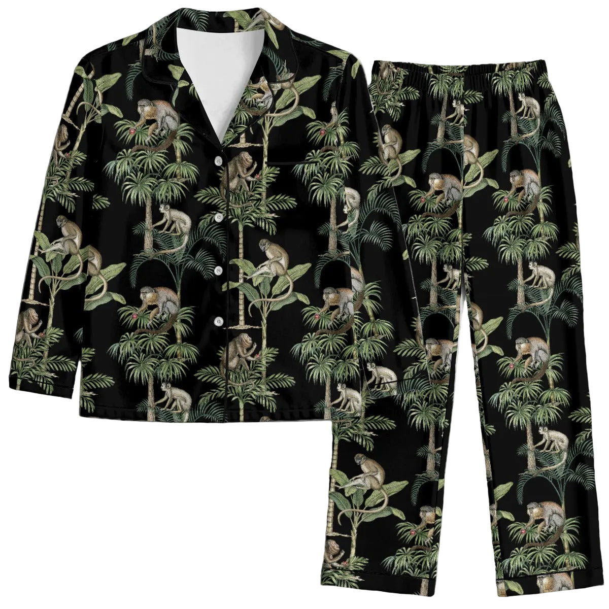 Black Monkey Womens Pyjamas