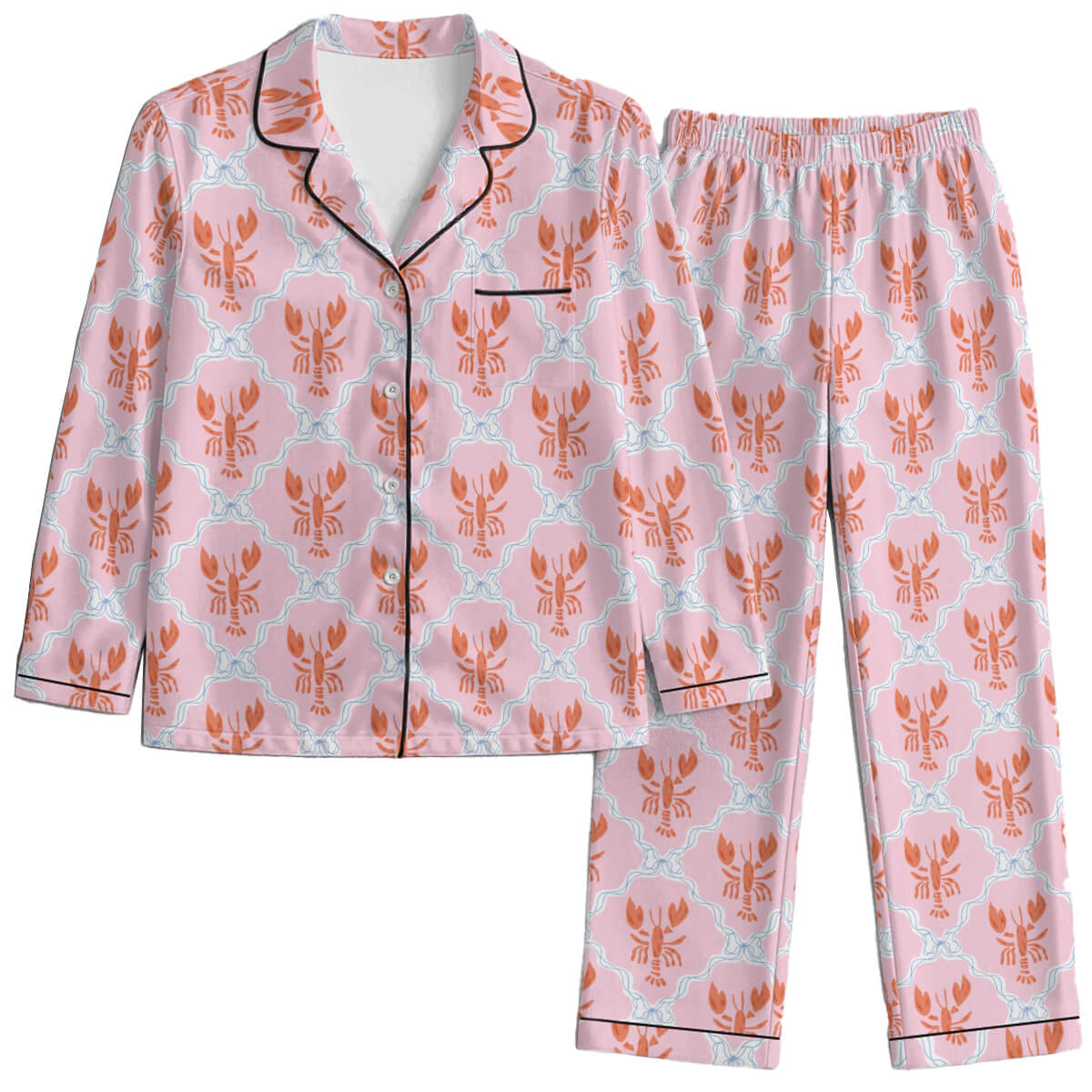 Pink Lobster Womens Pyjamas