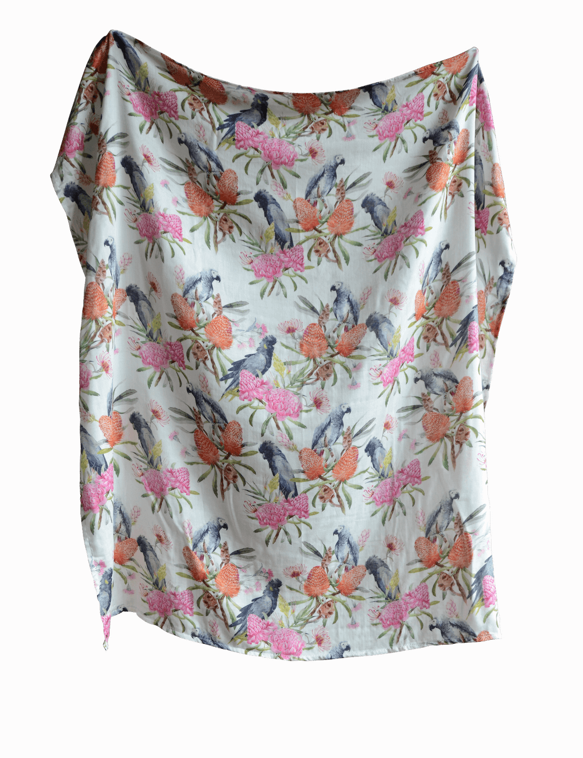 Australian flora baby blanket, native flora bab