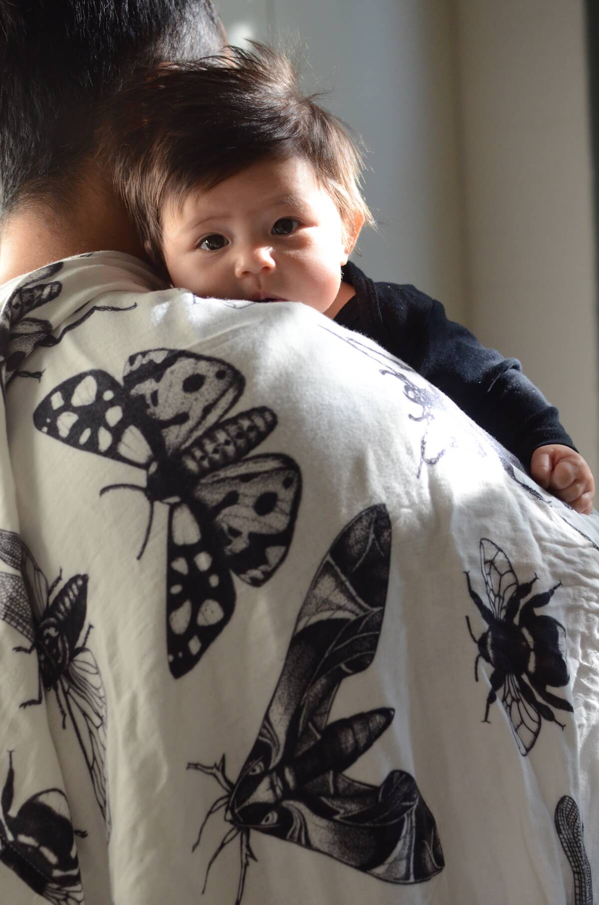 monochrome muslin wraps