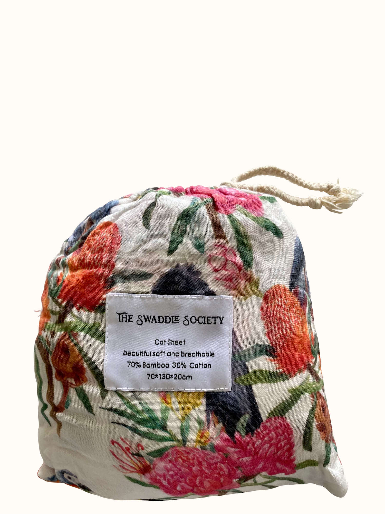 Banksia Cot Sheet by The Swaddle Society