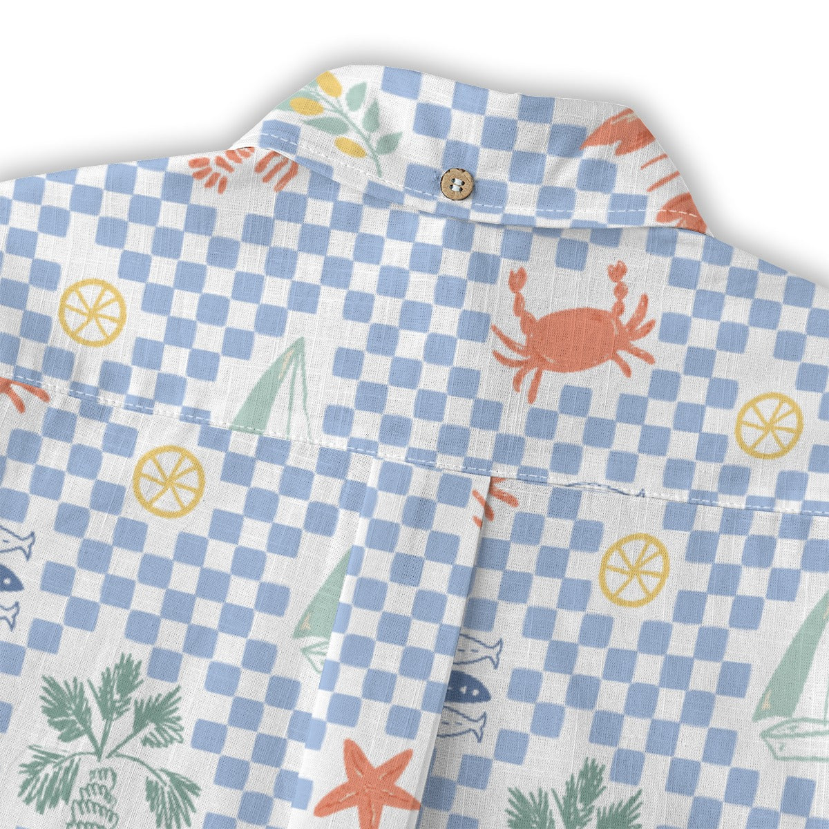 Crab and Lobster Checkered Shirt