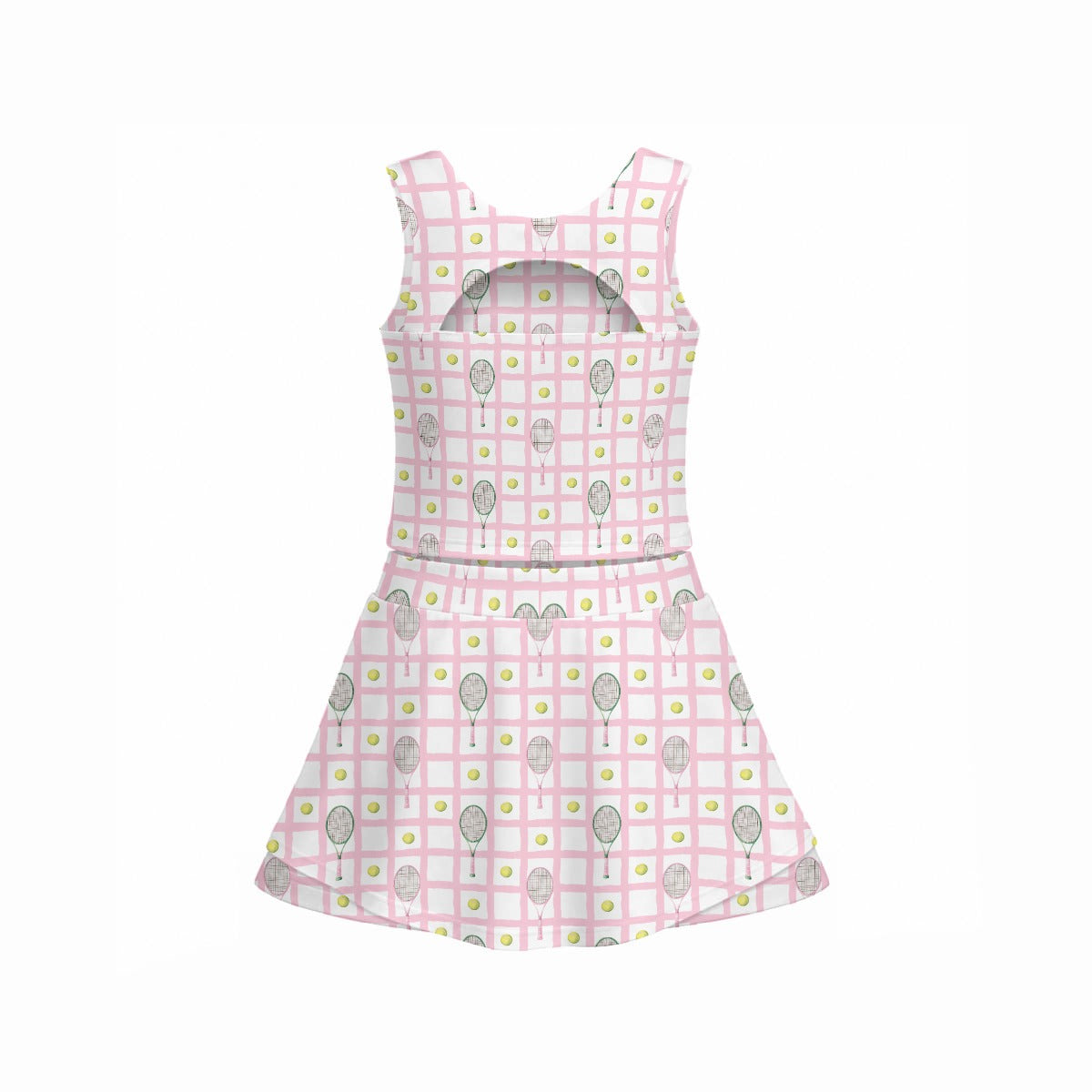 Pink Racquet and Ball Girls Tennis Set