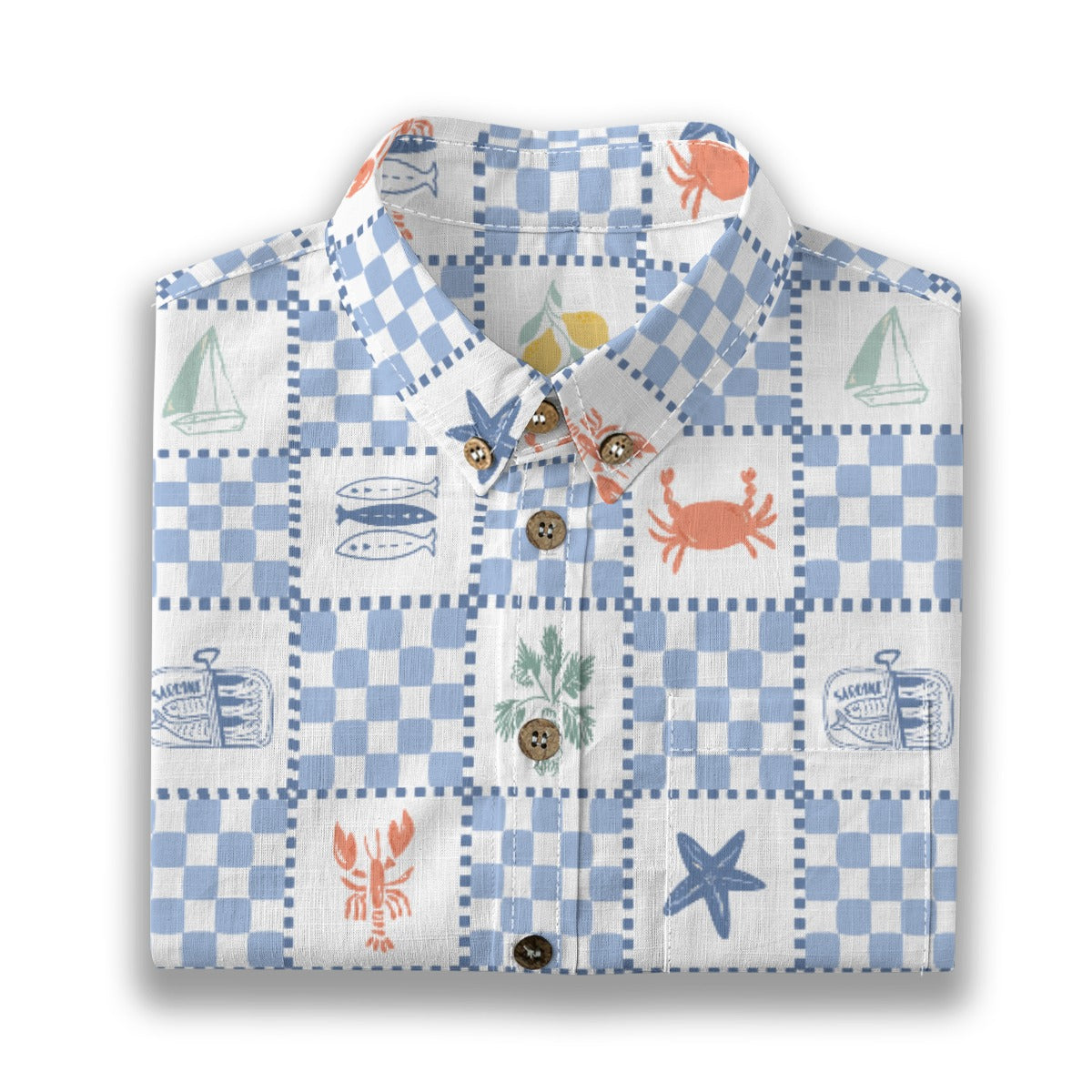 Mediterranean Checkered Shirt