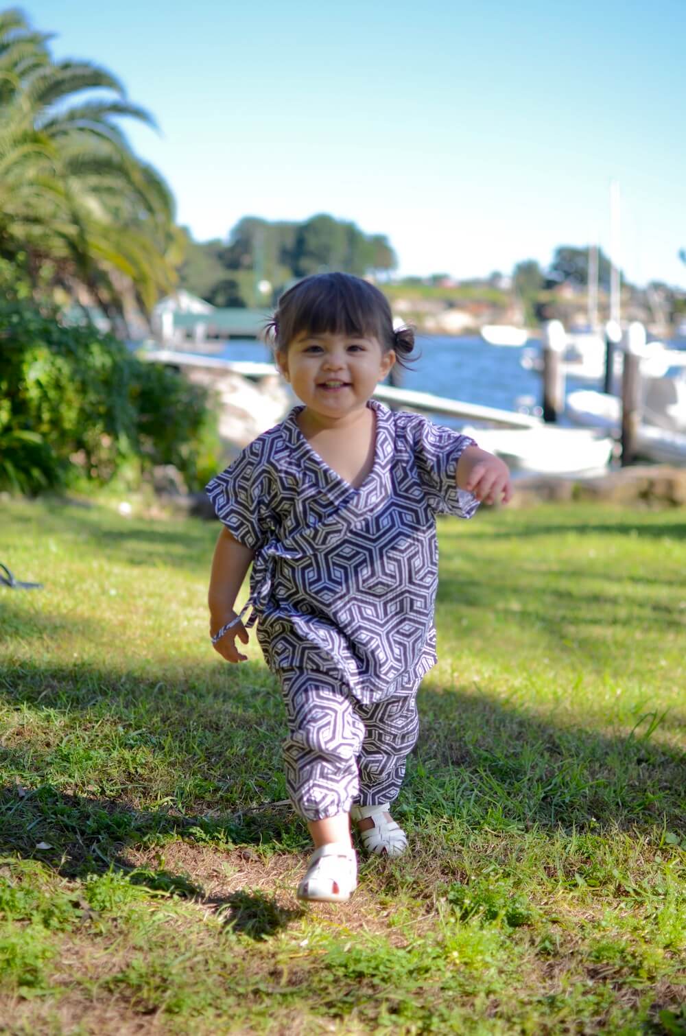 Black and White Sushi Chef Pyjamas by The Swaddle Society