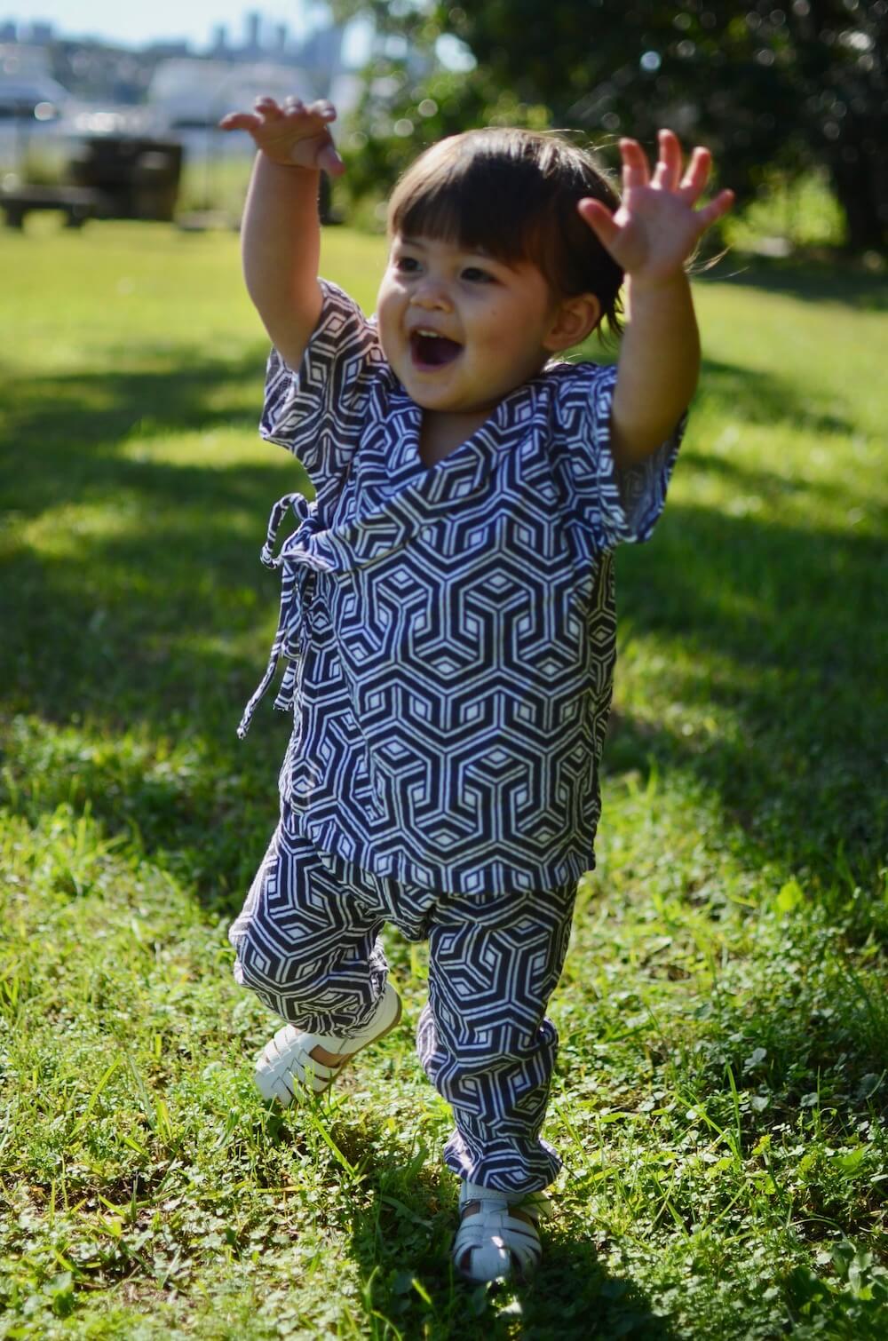 Black and White Sushi Chef Pyjamas by The Swaddle Society