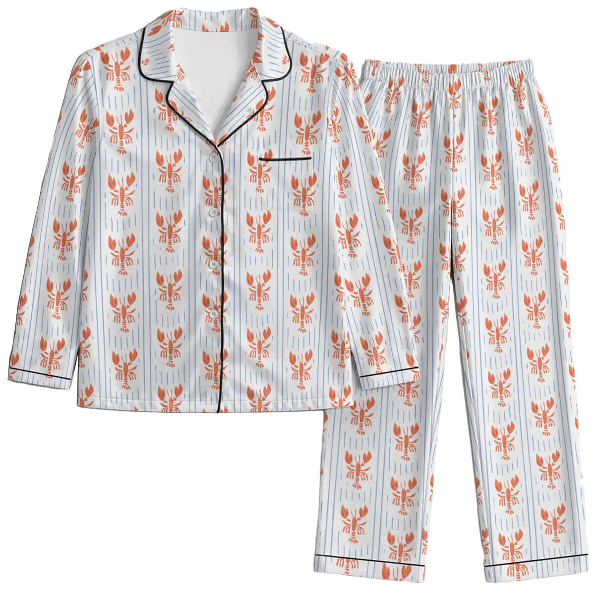 Swimming Lobster Womens Pyjamas