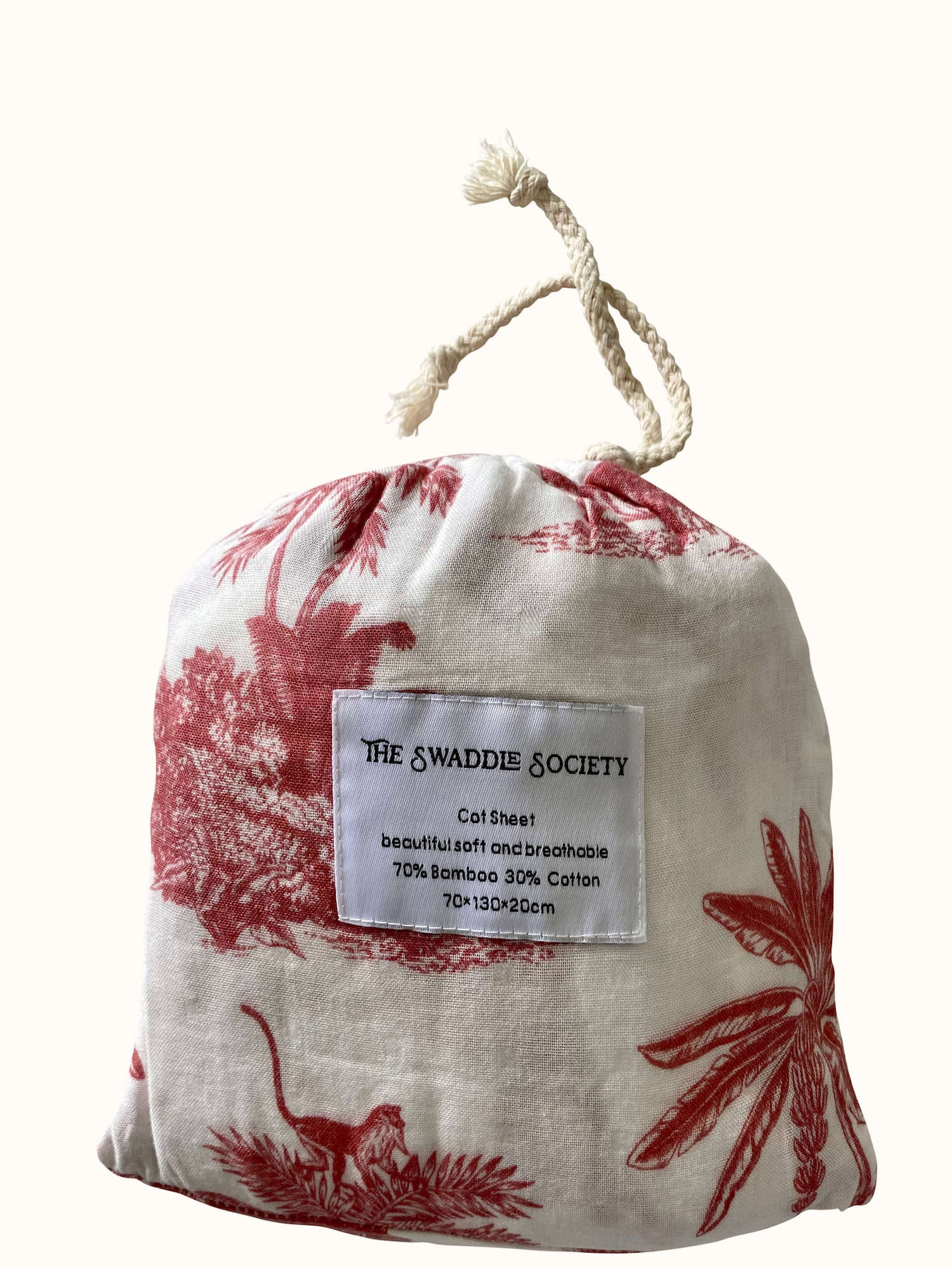 Tiger Cot Sheet by The Swaddle Society in Cot Sheet Bag